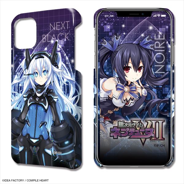 『新次元ゲイム ネプテューヌVII』デザジャケット iPhone 12/12 Proケース&保護シート デザイン02(ノワール)